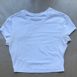 ALO Classic White Women's Crop Top